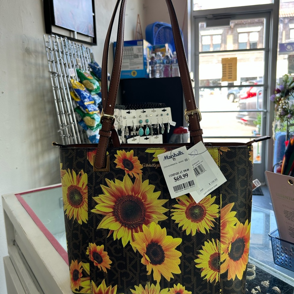 Calvin Klein Sunflower Brown Tote